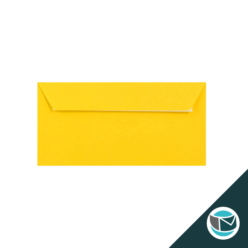 Gekleurde Premium Envelop - 110x220 mm (DL) - Mid Geel