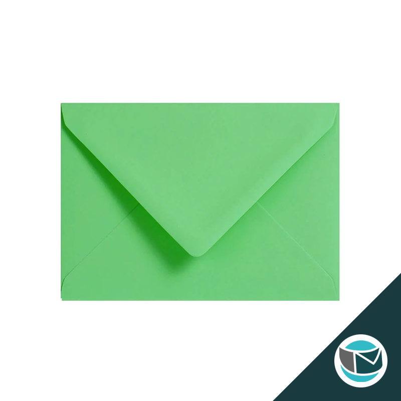 Gekleurde Premium Envelop - 114x162 mm (C6) - lichtgroen Gekleurd