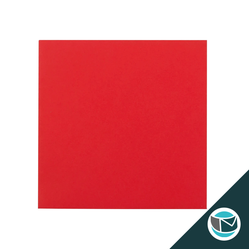 Gekleurde Premium Envelop - 140x140 mm - Rood