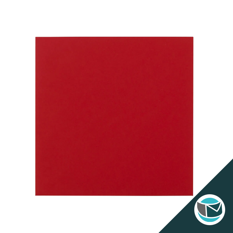 Gekleurde Premium Envelop - 140x140 mm - Donkerrood