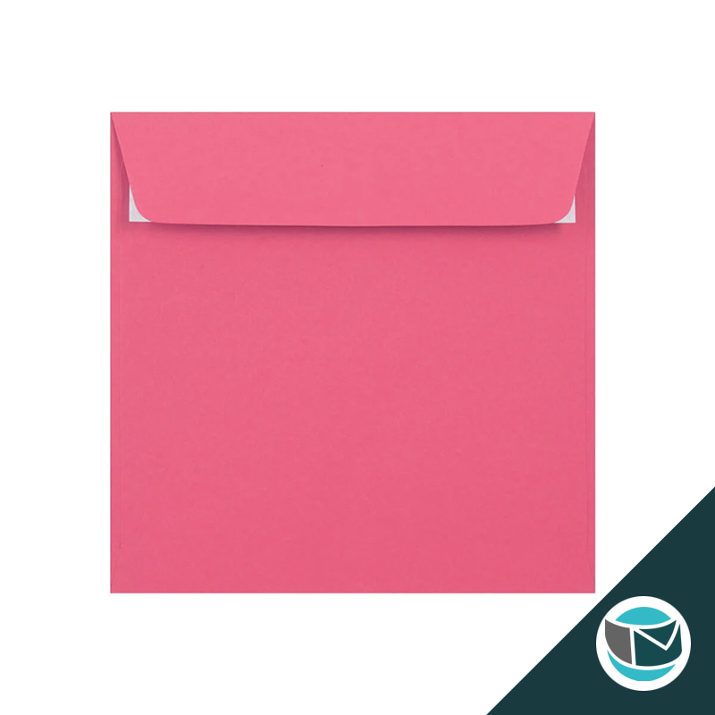 Gekleurde Premium Envelop - 155x155 mm - Helder Roze