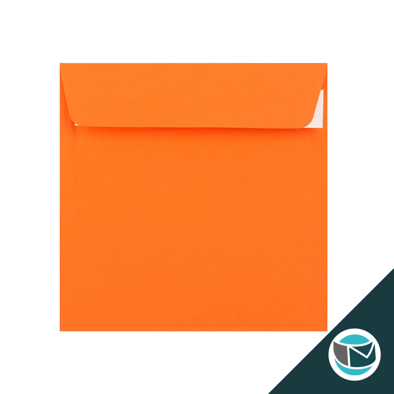 Gekleurde Premium Envelop - 155x155 mm - Mid Oranje