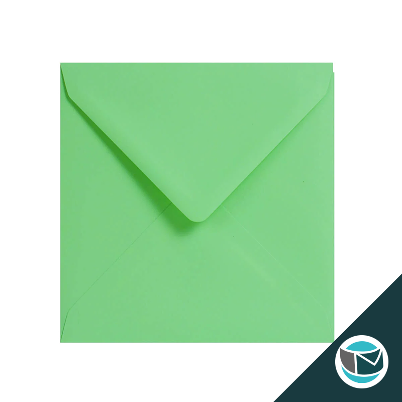 Gekleurde Premium Envelop - 155x155 mm - lichtgroen Gekleurd