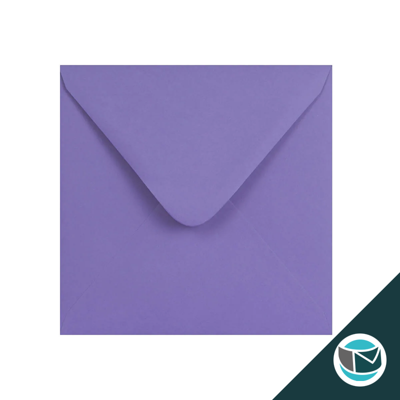 Gekleurde Envelop - 155x155 mm - Paars 120 grams