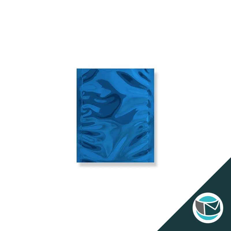 Metallic Folie Envelop (Glans) - 162x114 mm (C6) - Blauw