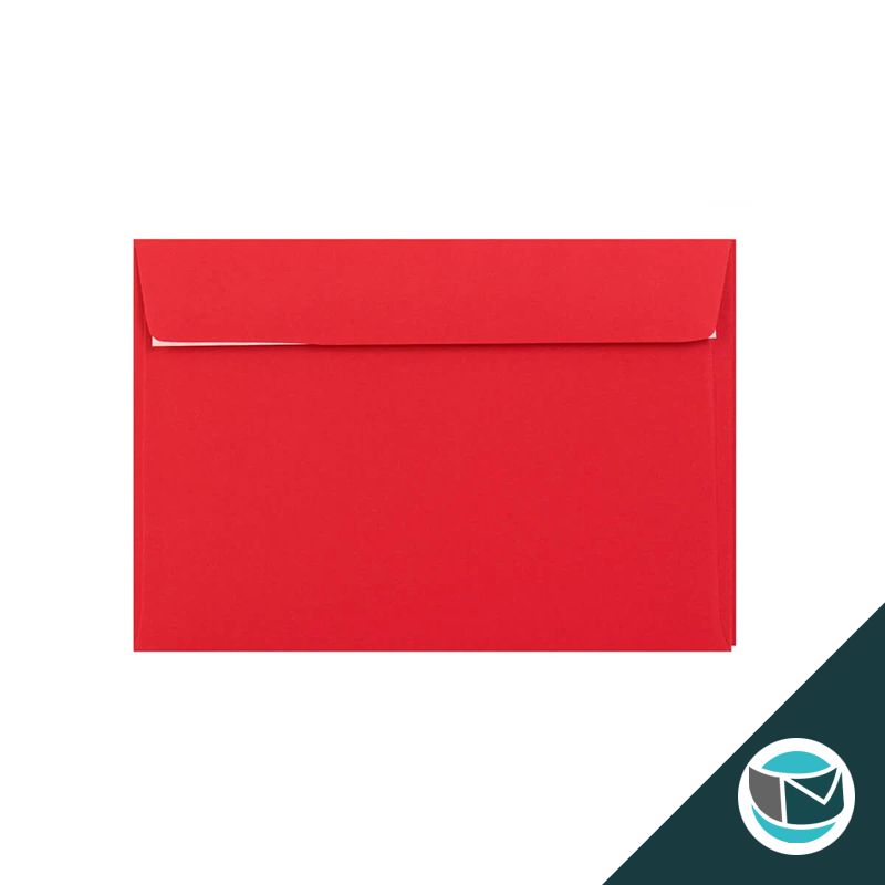 Gekleurde Premium Envelop - 162x229 mm (C5) - Rood