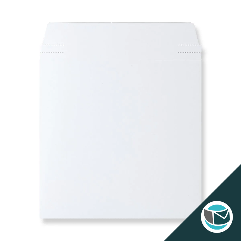 Kartonnen Duplex Enveloppen - 195x195 mm - Wit