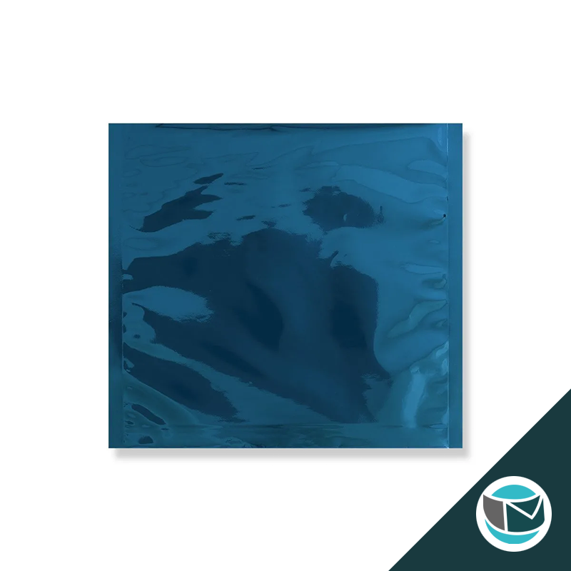 Metallic Folie Envelop (Glans) - 220x220 mm - Blauw