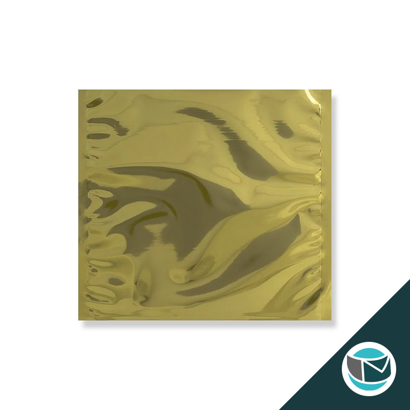 Metallic Folie Envelop (Glans) - 220x220 mm - Goud