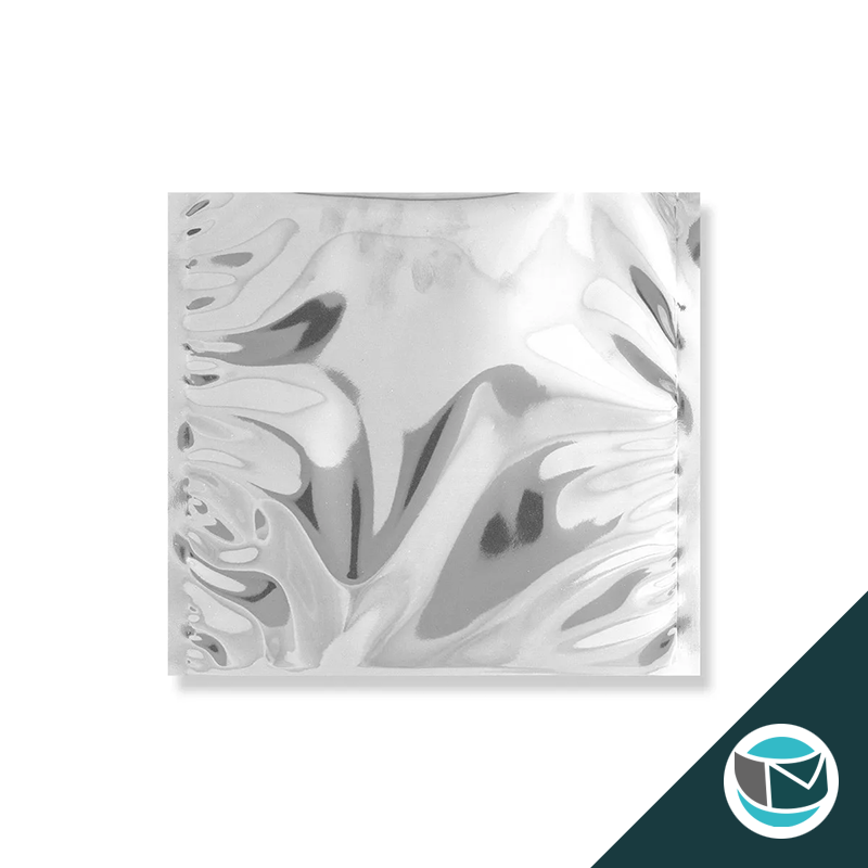 Metallic Folie Envelop (Glans) - 220x220 mm - Zilver