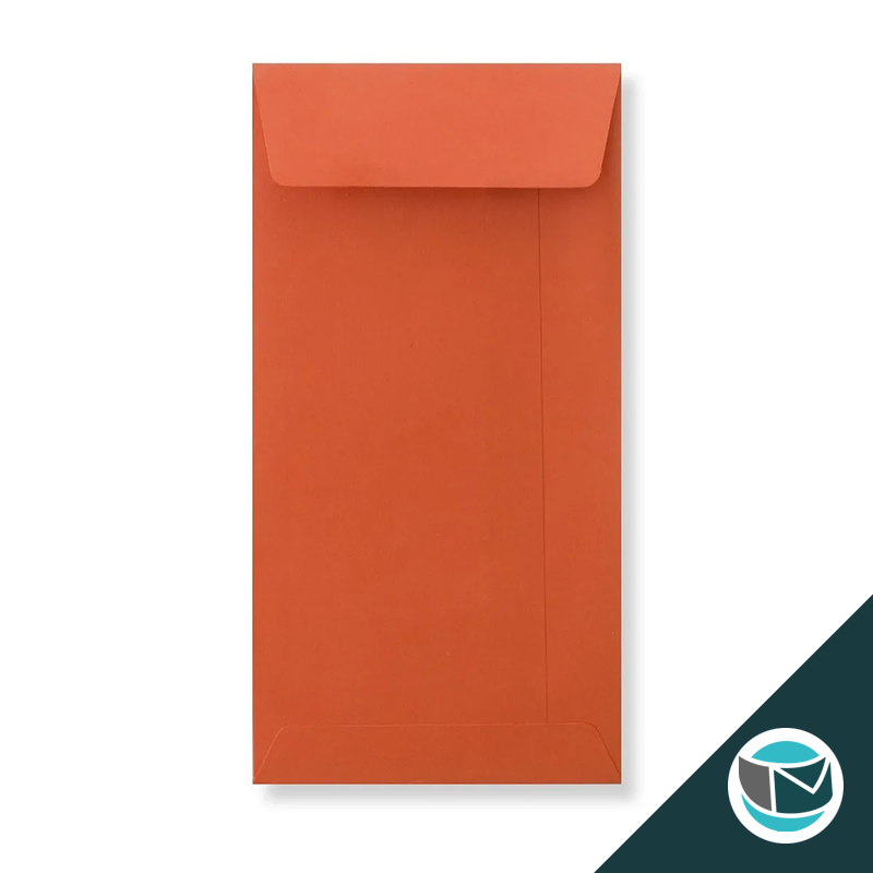 Luxe Wenskaart Envelop - 220x110 mm - Oranje Strip