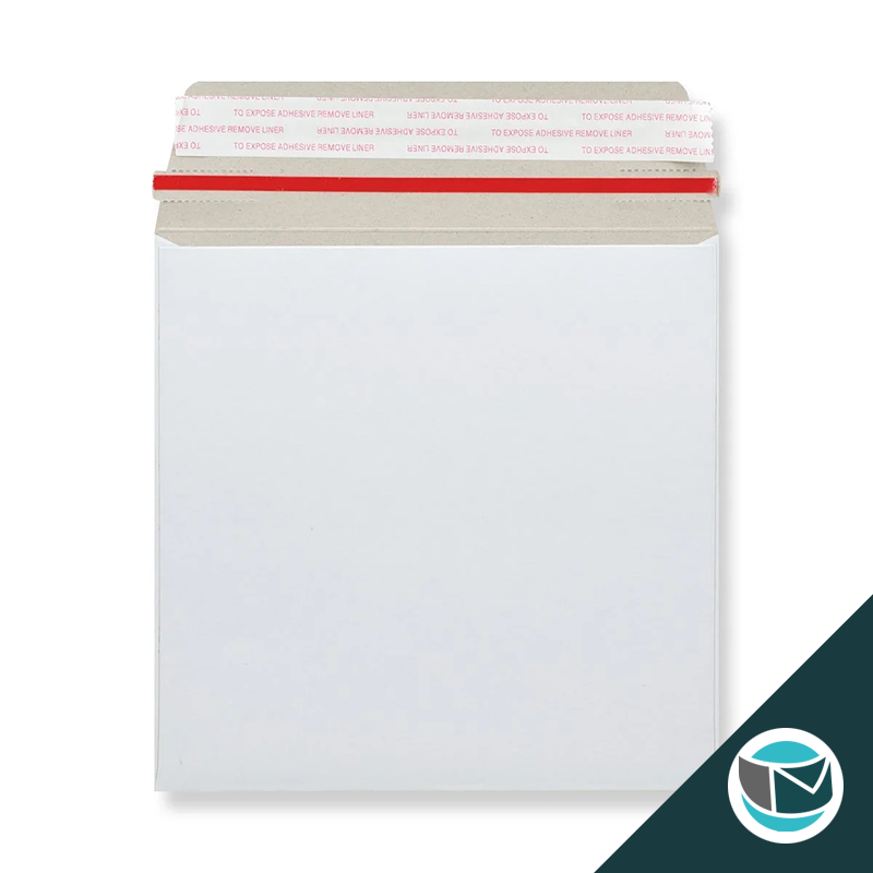 Kartonnen Duplex Enveloppen - 220x220 mm - Wit