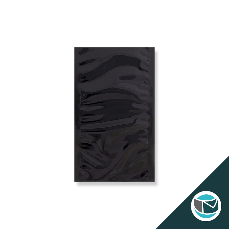 Metallic Folie Envelop (Glans) - 229x114 mm (DL+) - Zwart