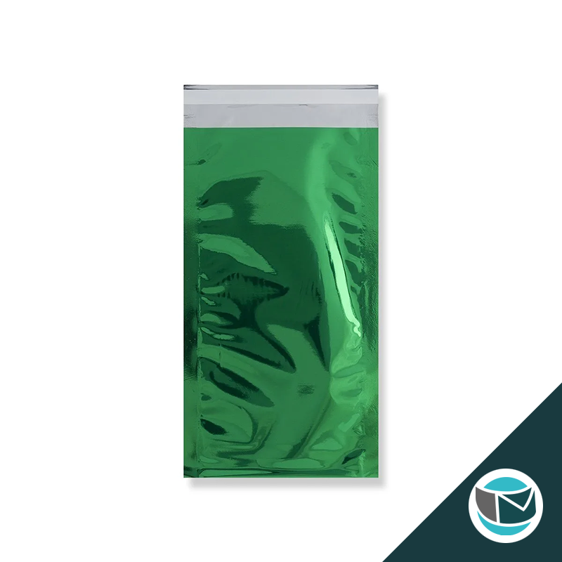 Metallic Folie Envelop (Glans) - 229x114 mm (DL+) - Groen