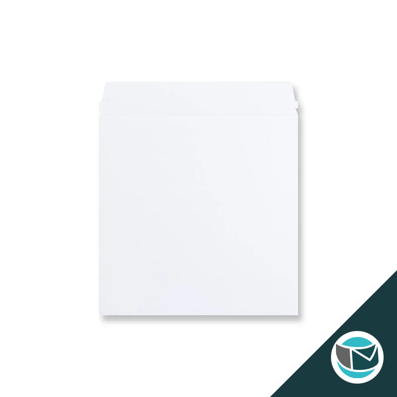Kartonnen Duplex Enveloppen - 260x260 mm - Wit