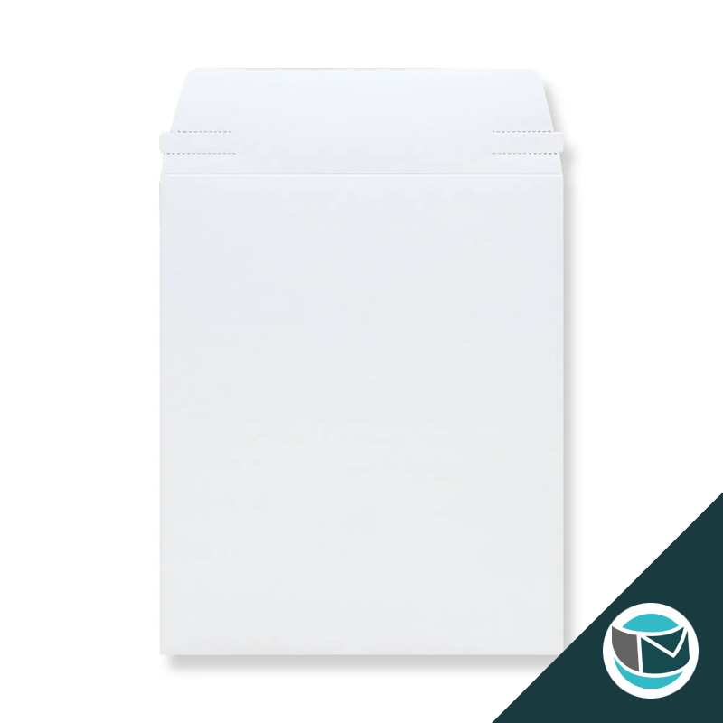 Kartonnen Duplex Enveloppen - 273x222 mm - Wit
