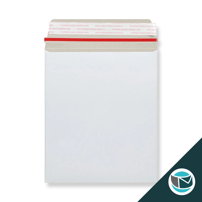 Kartonnen Duplex Enveloppen - 273x222 mm - Wit