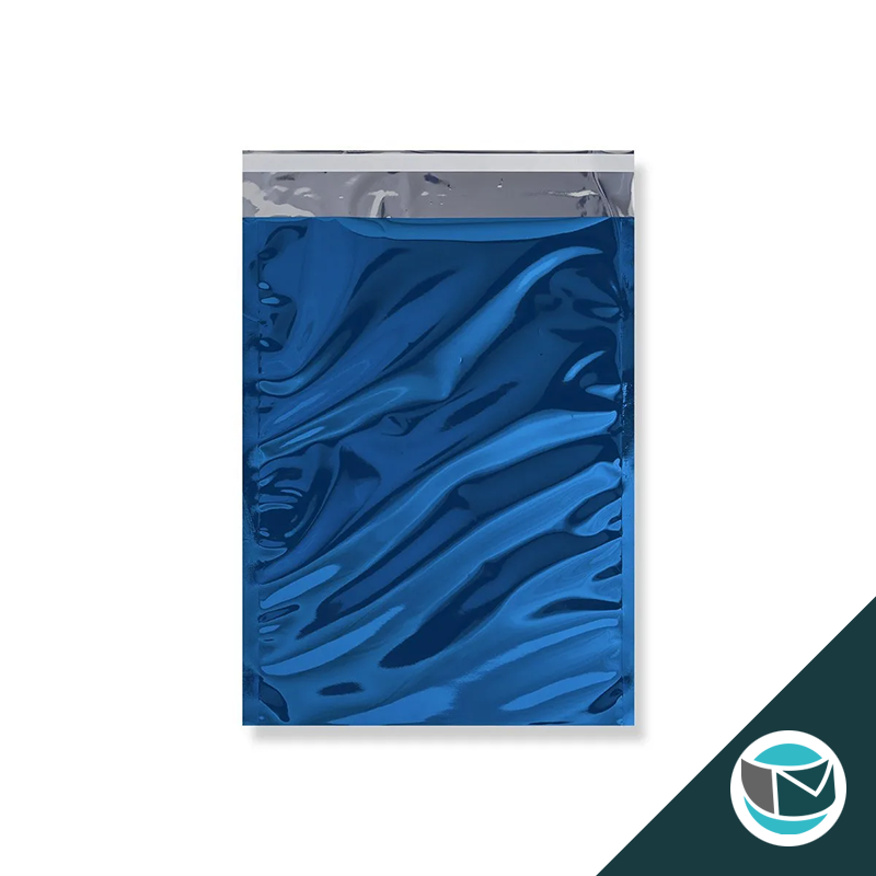 Metallic Folie Envelop (Glans) - 324x229 mm (C4) - Blauw