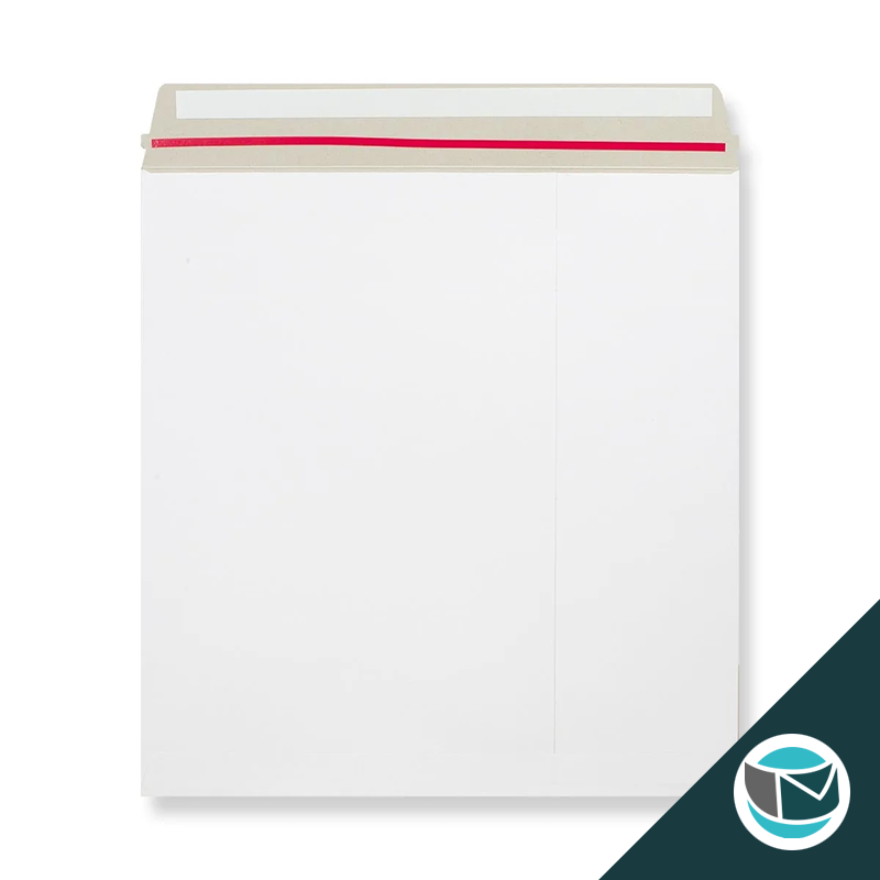 Kartonnen Duplex Enveloppen - 330x273 mm - Wit