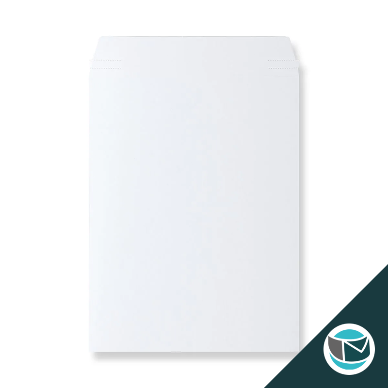 Kartonnen Duplex Enveloppen - 381x254 mm - Wit