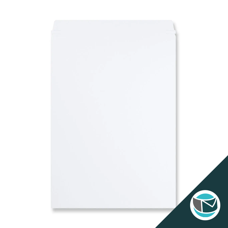 Kartonnen Duplex Enveloppen - 457x330 mm (C3) - Wit