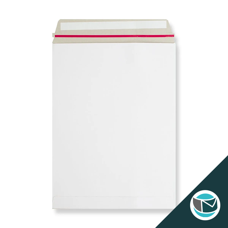 Kartonnen Duplex Enveloppen - 457x330 mm (C3) - Wit