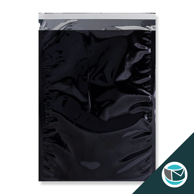 Metallic Folie Envelop (Glans) - 450x320 mm (C3) - Zwart