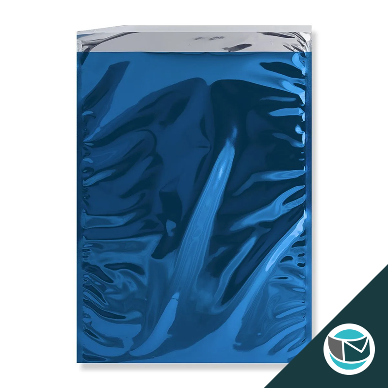 Metallic Folie Envelop (Glans) - 450x320 mm (C3) - Blauw