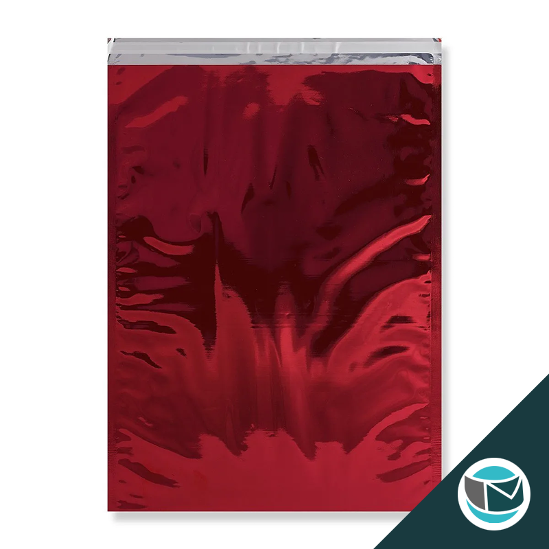 Metallic Folie Envelop (Glans) - 450x320 mm (C3) - Rood
