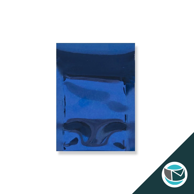 Metallic Folie Envelop (Glans) - 45x40 mm - Blauw