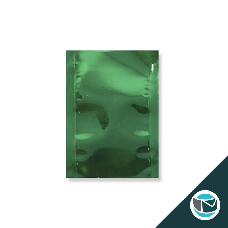 Metallic Folie Envelop (Glans) - 45x40 mm - Groen