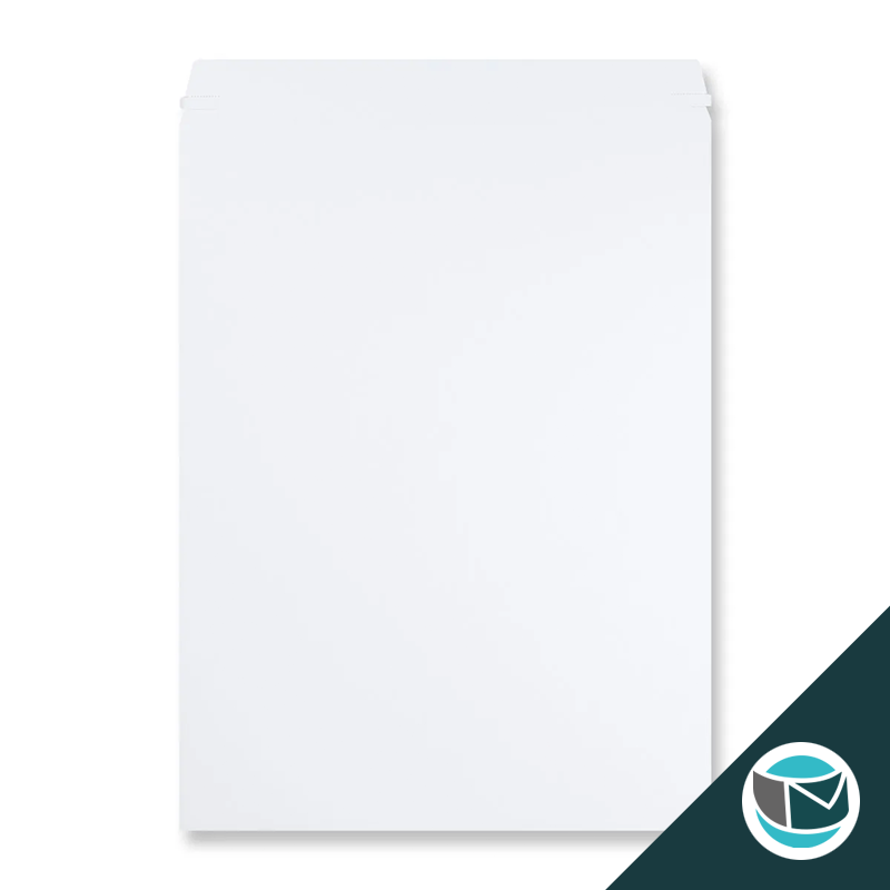 Kartonnen Duplex Enveloppen - 508x381 mm - Wit