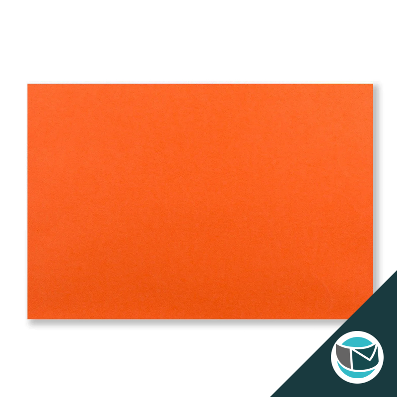 Wenskaart Envelop met Puntklep Strip - 62x94 mm - Oranje