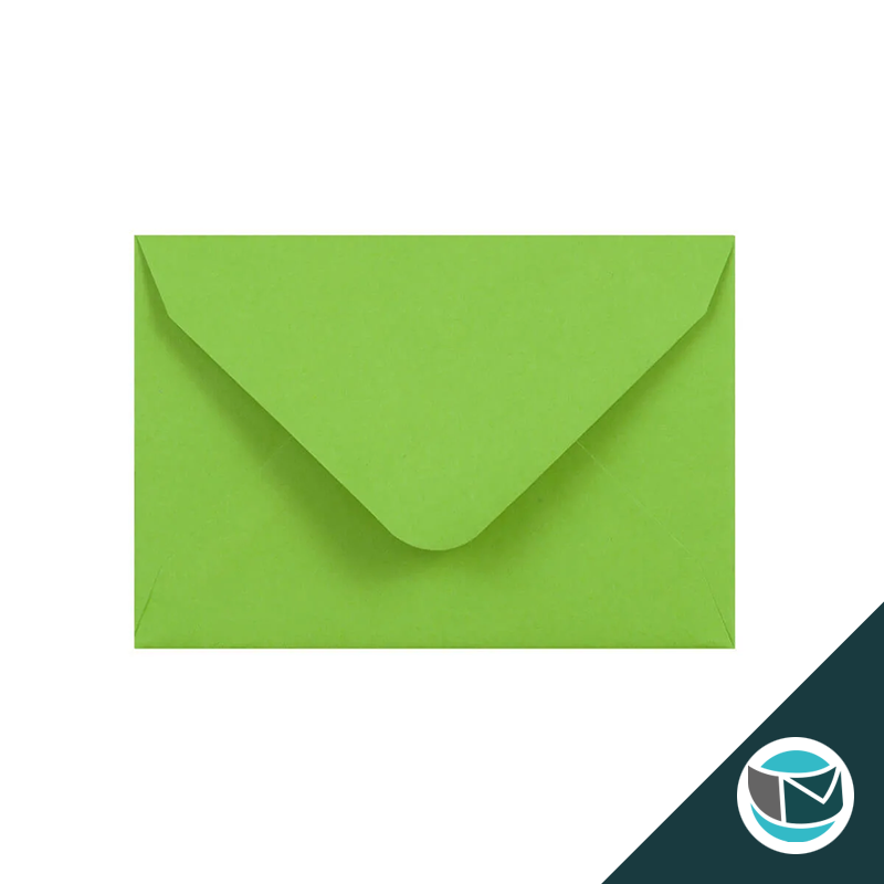 Gekleurde Premium Envelop - 65x94mm - Mid Groen