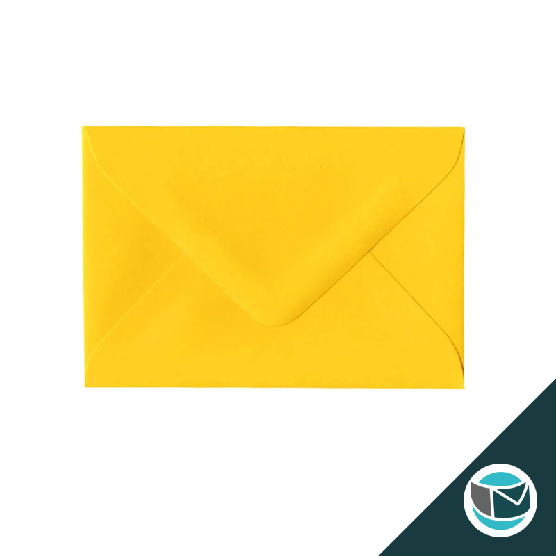 Gekleurde Premium Envelop - 65x94mm - Geel