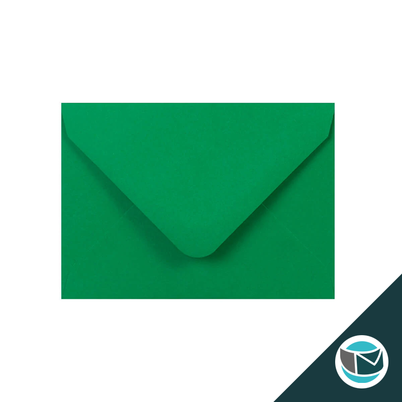 Gekleurde Premium Envelop - 82x113 mm (C7) - Donkergroen