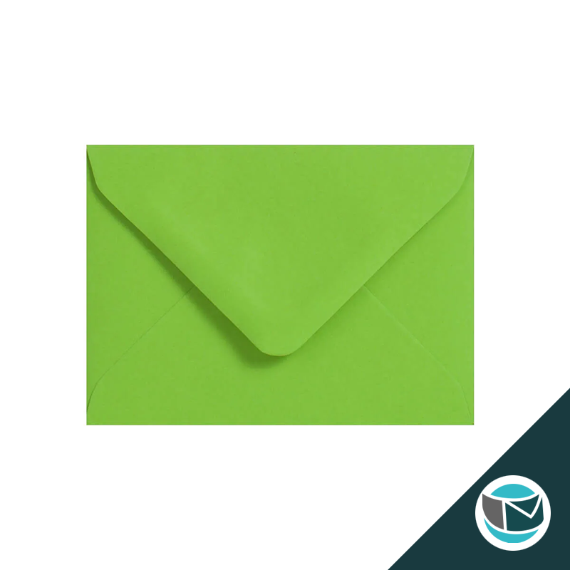 Gekleurde Premium Envelop - 82x113 mm (C7) - Mid Groen