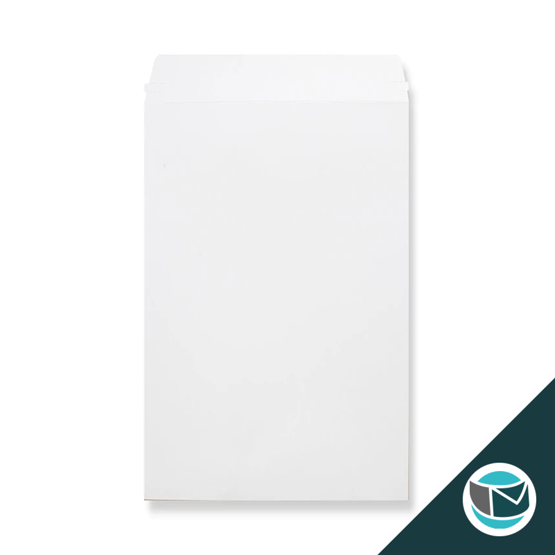 Kartonnen Duplex Enveloppen - 352x249 mm - Wit