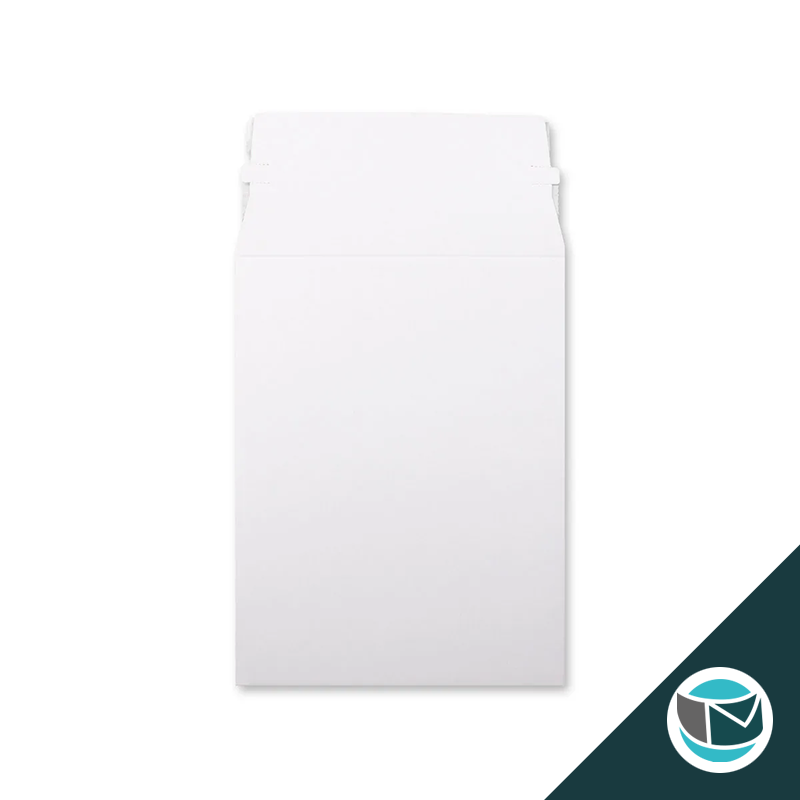 Kartonnen Duplex Enveloppen - 235x180 mm - Wit