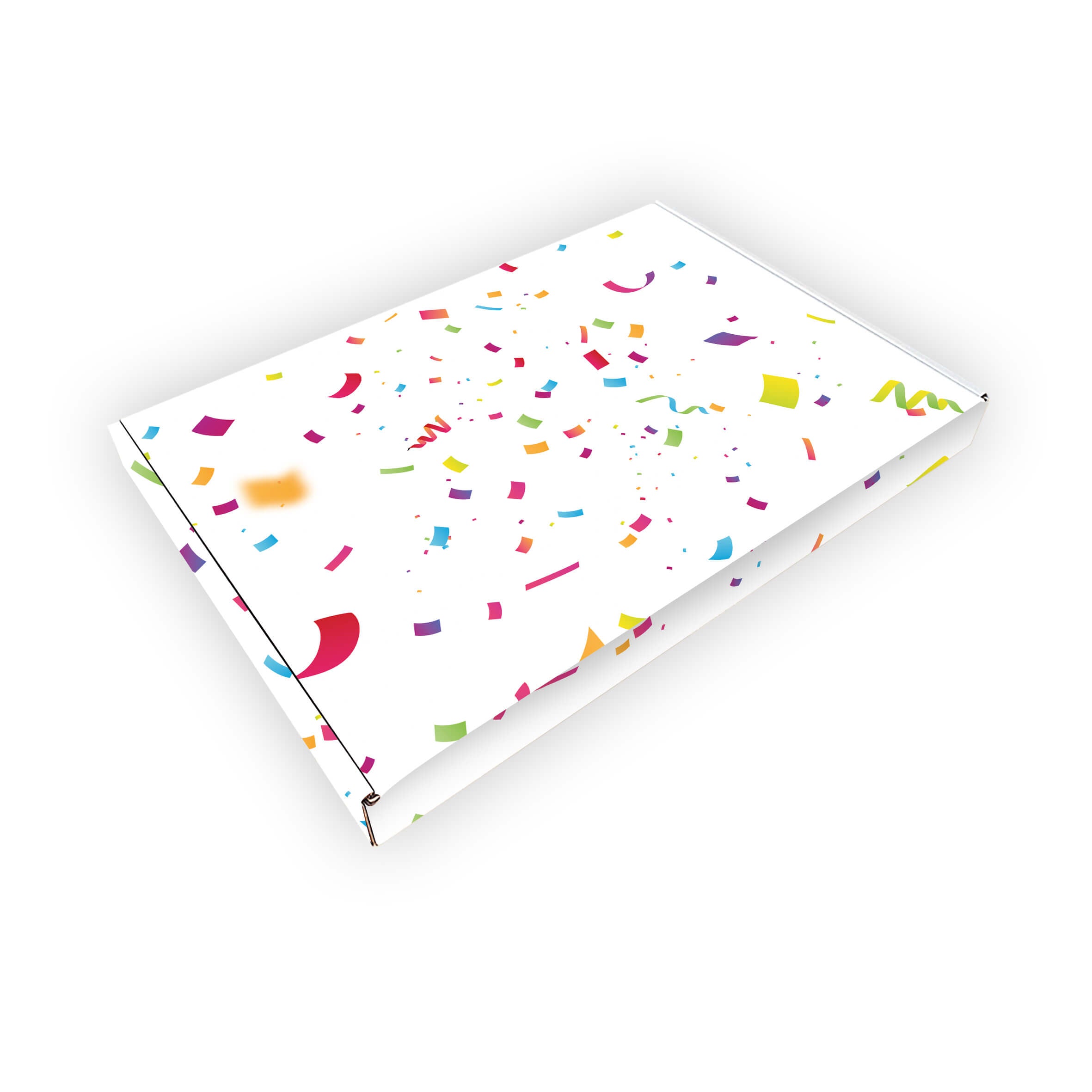 Brievenbusdoos met Bovenklep – A6 – 160 x 115 x 28 mm – Confetti