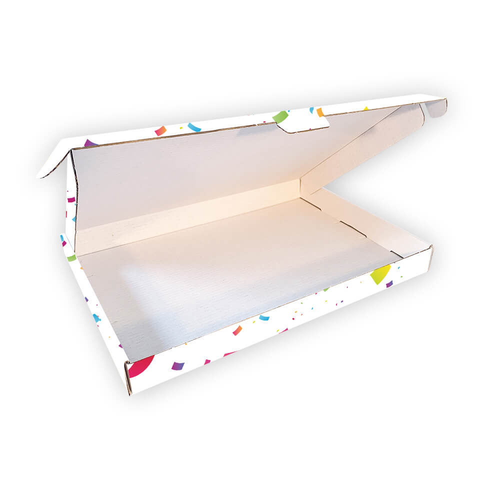 Brievenbusdoos met Bovenklep – A6 – 160 x 115 x 28 mm – Confetti