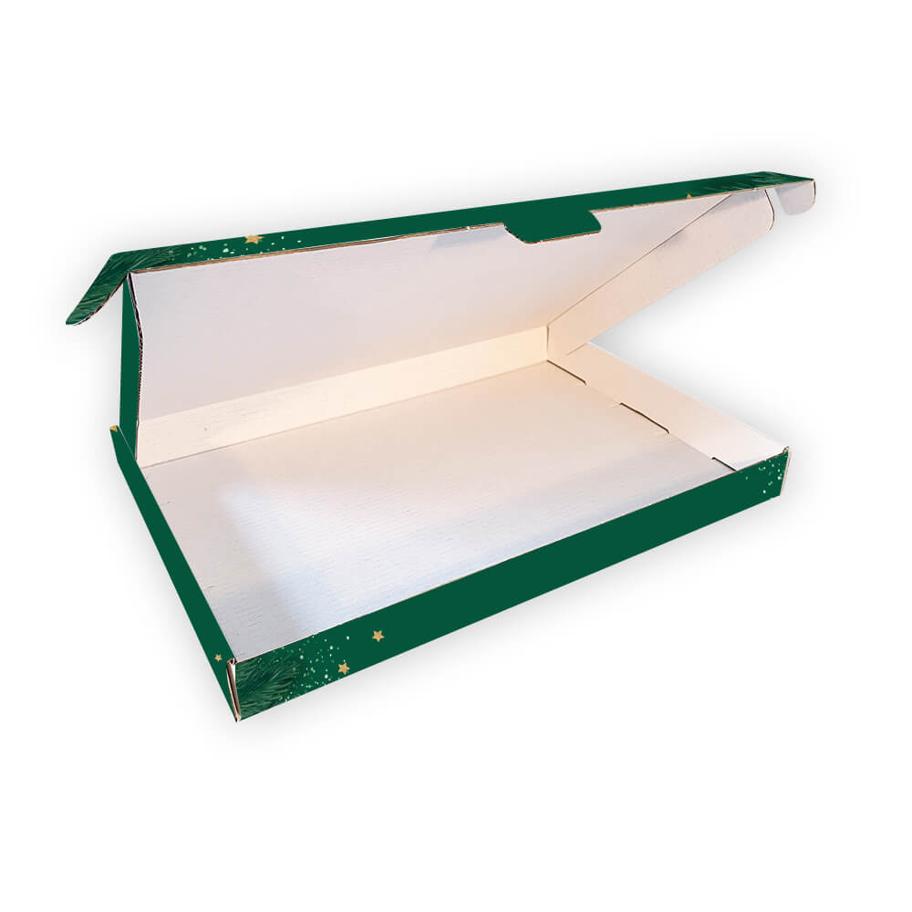 Brievenbusdoos met Bovenklep – A4 – 299 x 213 x 28 mm – Kerst Groen