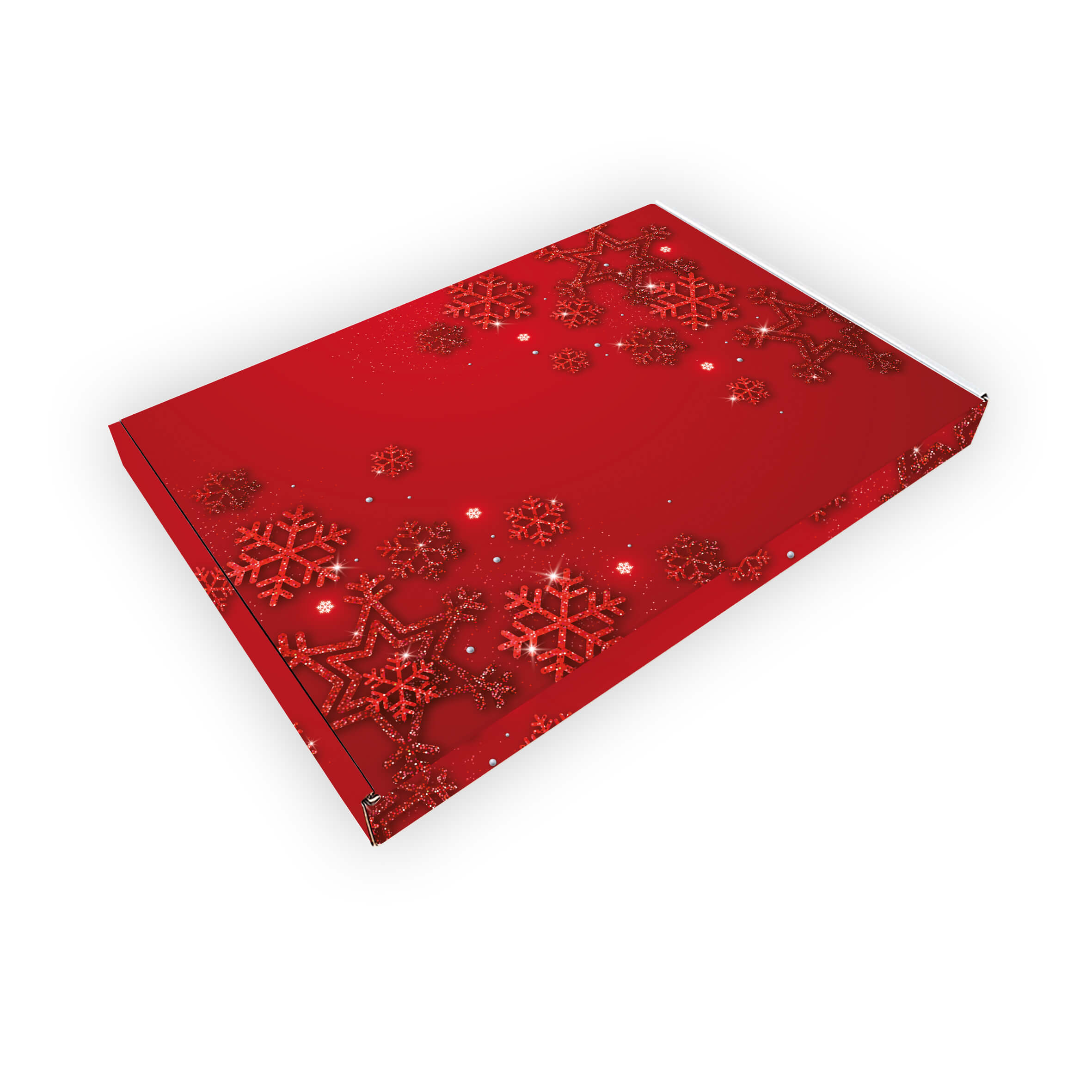 Brievenbusdoos met Bovenklep – A5 – 255 x 160 x 28 mm – Kerst Rood