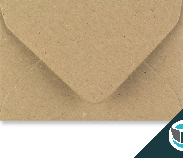 Gerecyclede Kraft Envelop - 62x94 mm