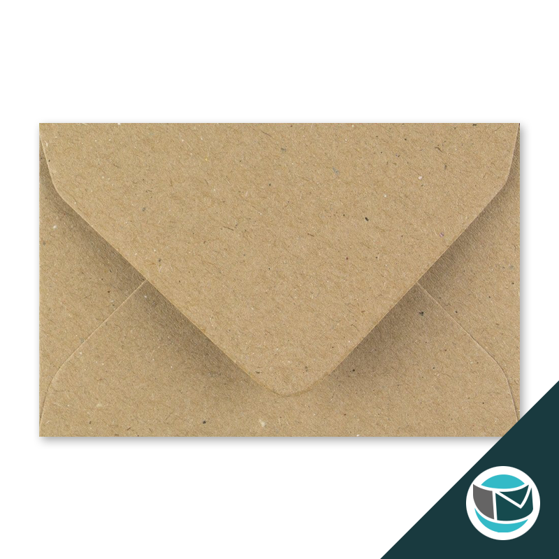 Gerecyclede Kraft Envelop - 62x94 mm