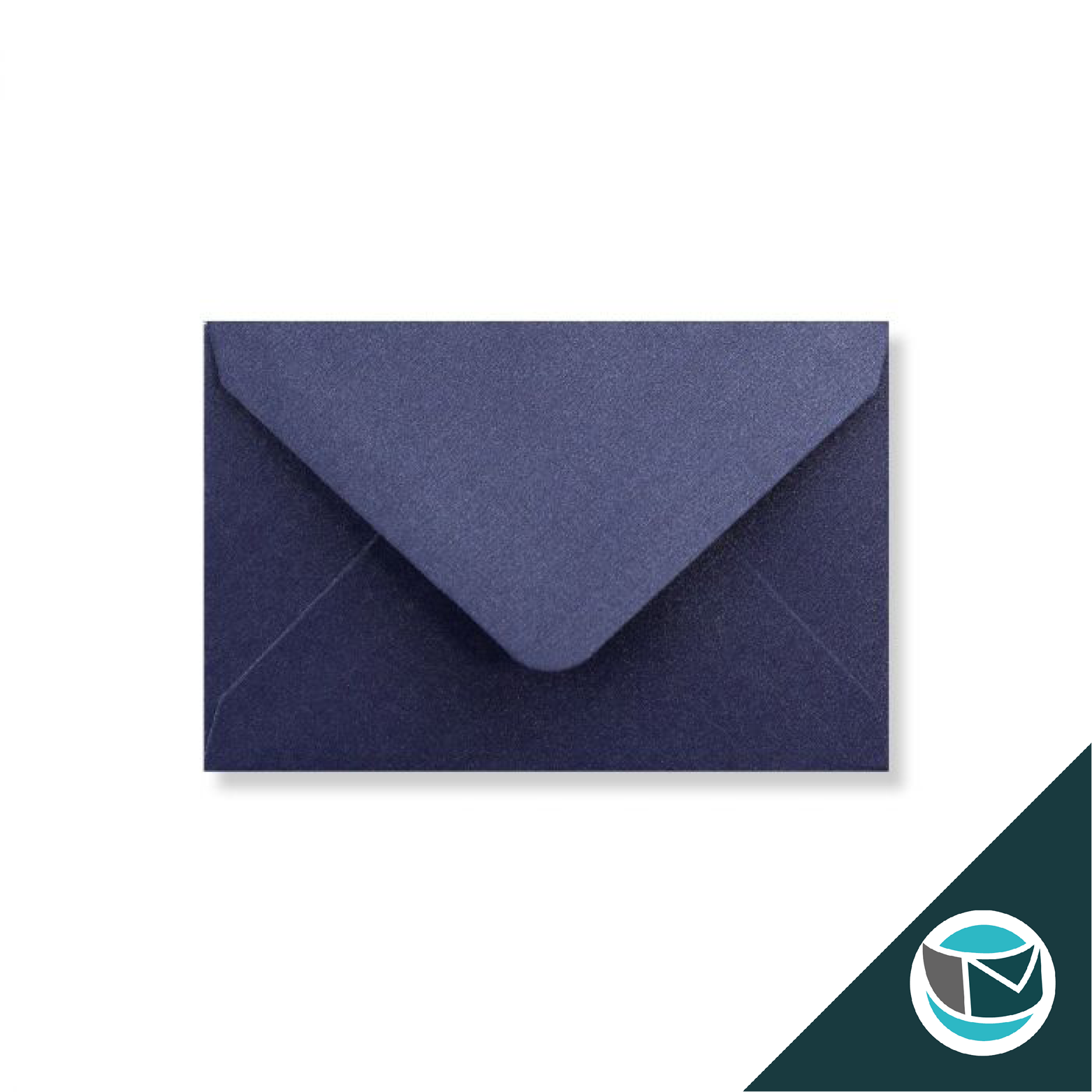 Parelmoer Envelop - 62x94 mm - Blauw