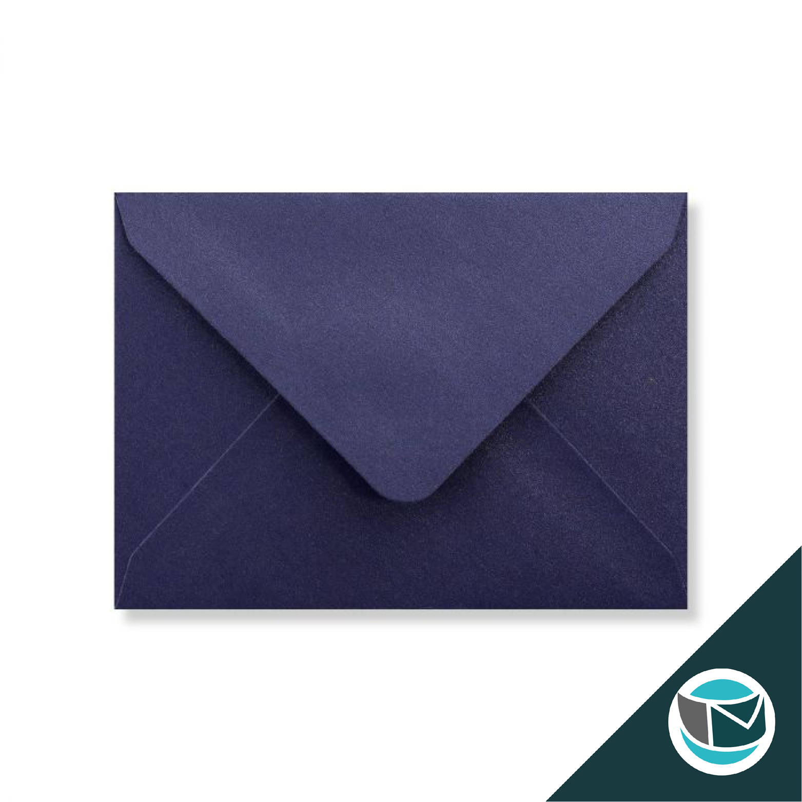 Parelmoer Envelop - 82x113 mm (C7) - Blauw