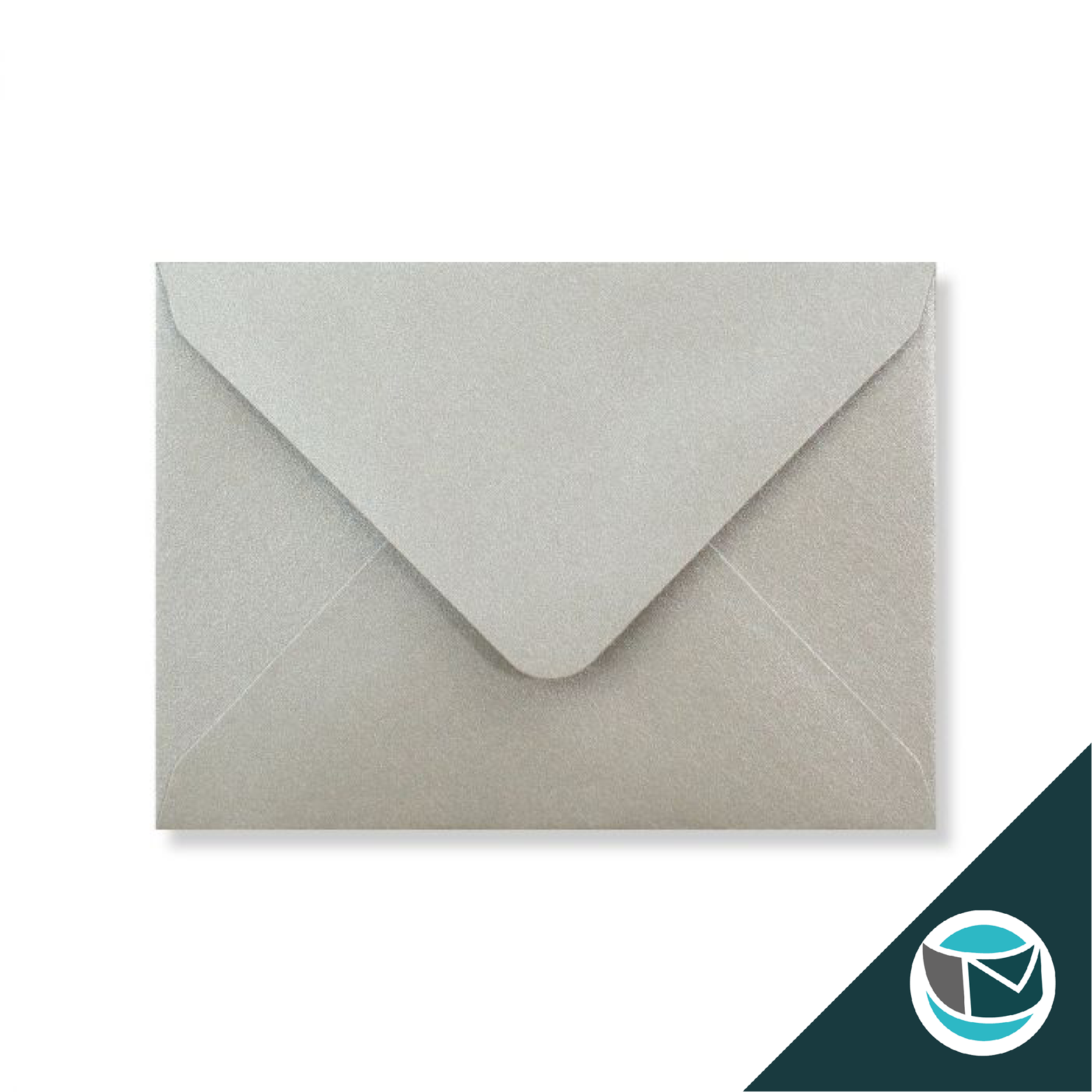 Parelmoer Envelop - 82x113 mm (C7) - Zilver