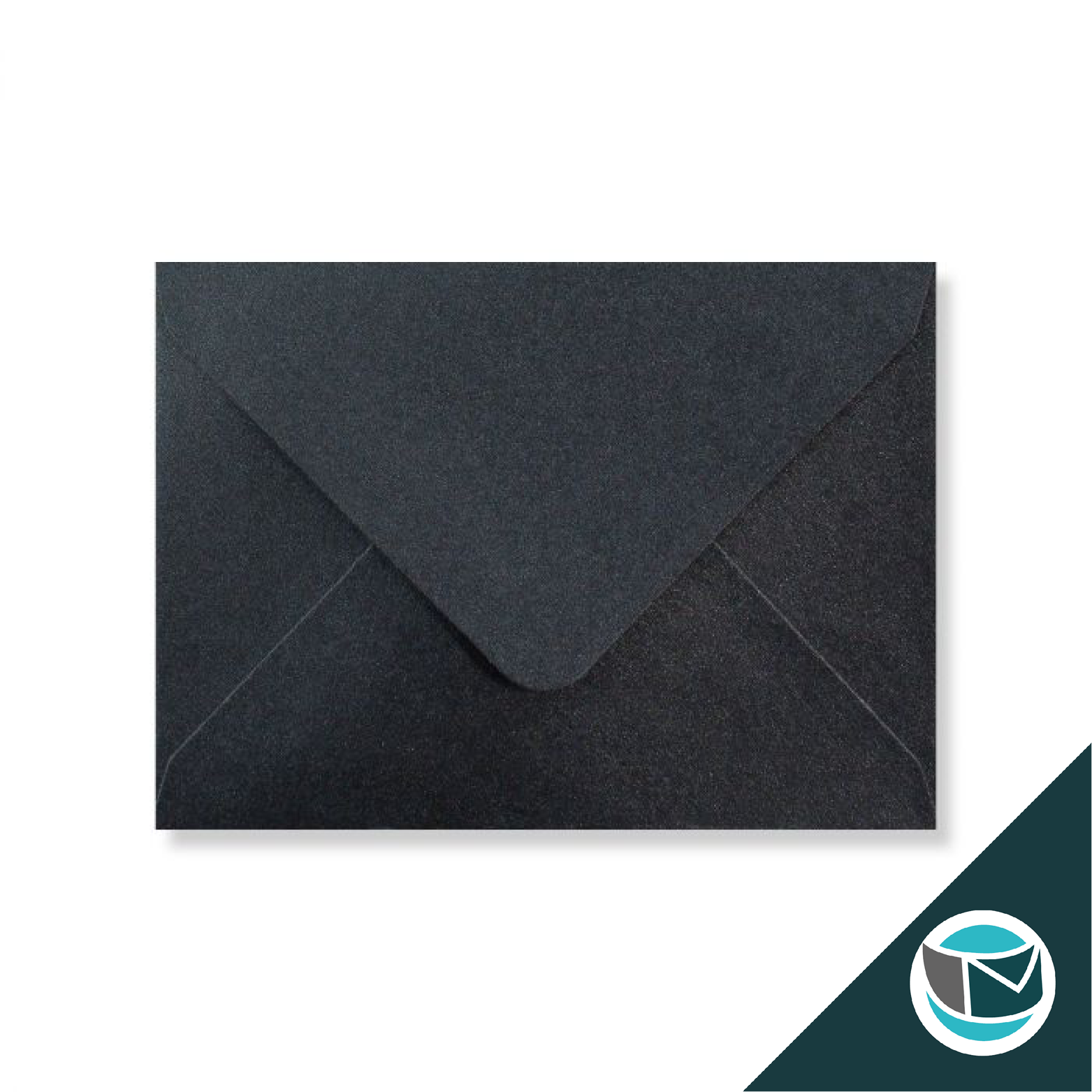 Parelmoer Envelop - 82x113 mm (C7) - Donkergrijs