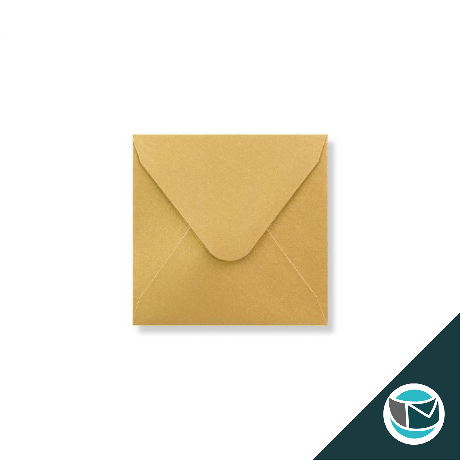 Parelmoer Envelop - 100x100 mm - Goud